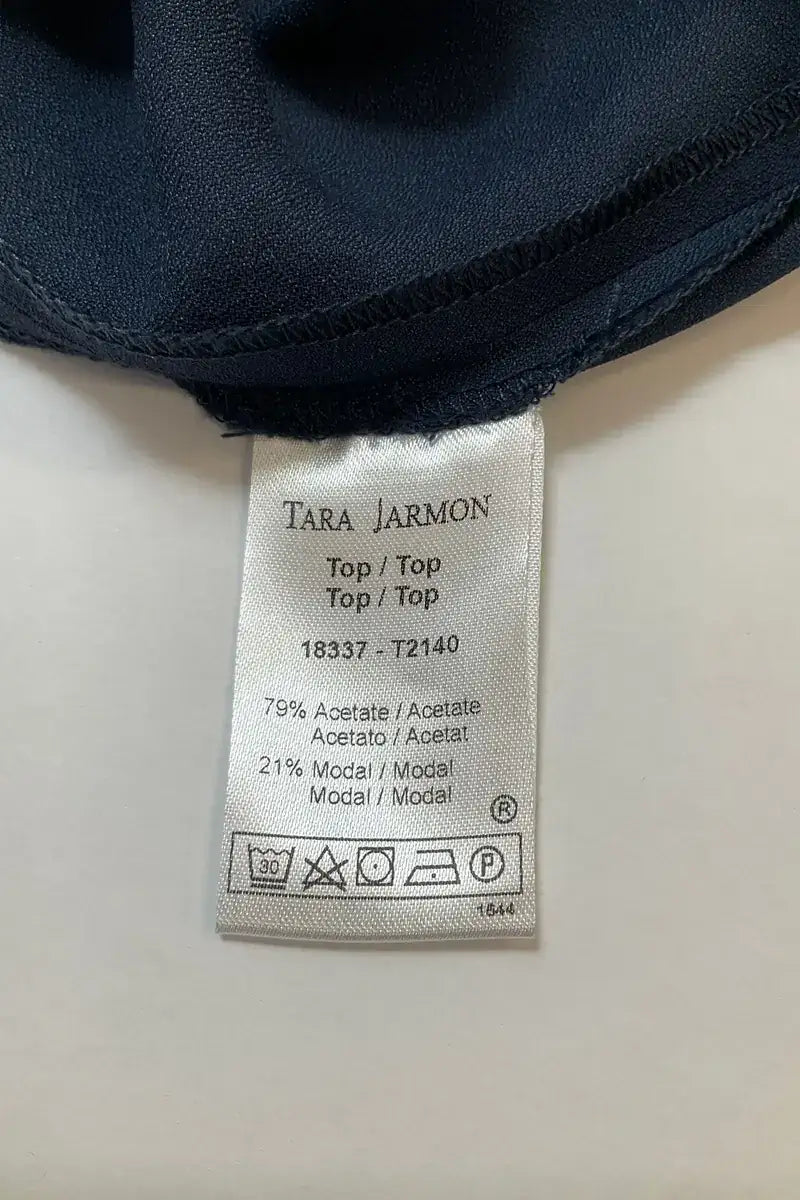 Top sans manche Tara Jarmon Bleu en Synthétique