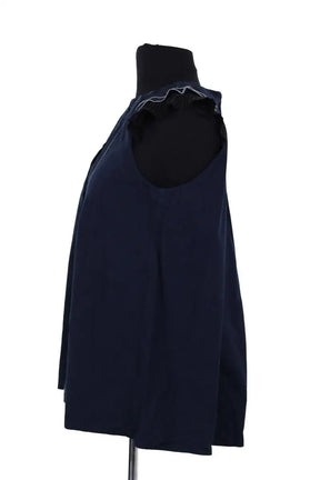 Top sans manche Tara Jarmon Marine en Coton