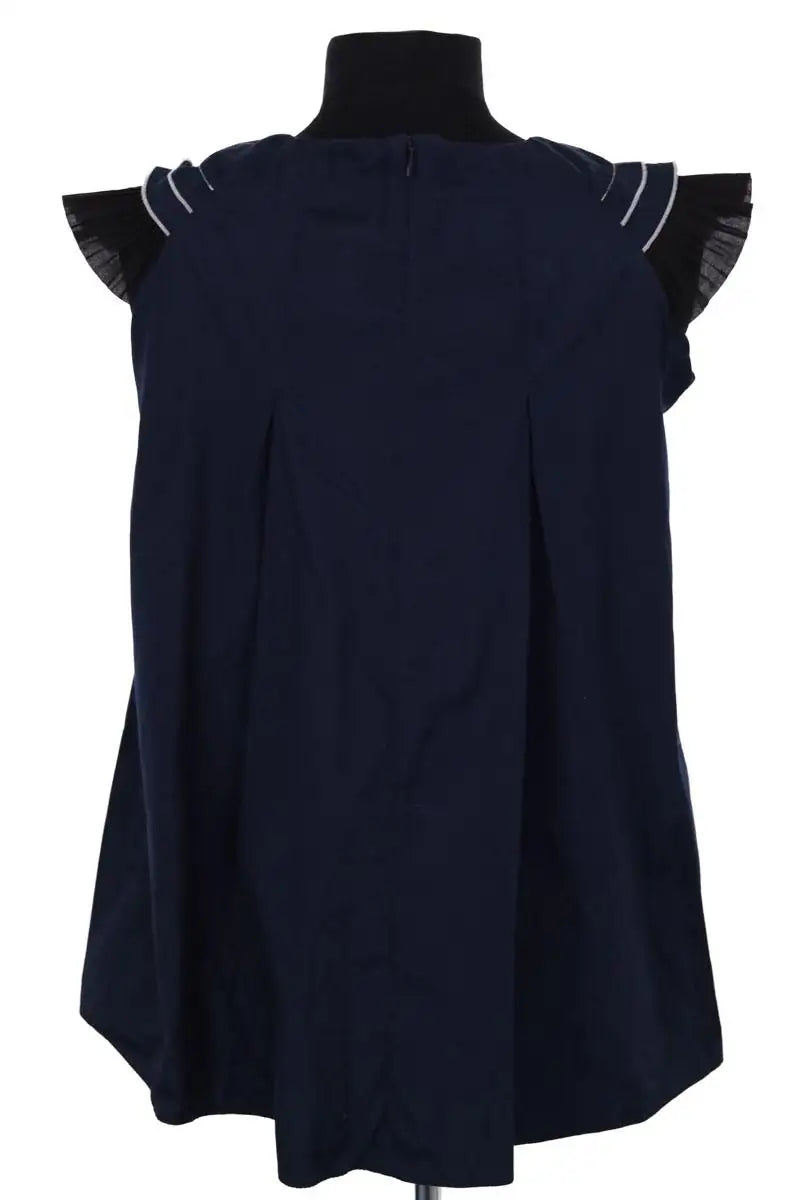 Top sans manche Tara Jarmon Marine en Coton