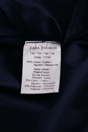 Top sans manche Tara Jarmon Marine en Coton