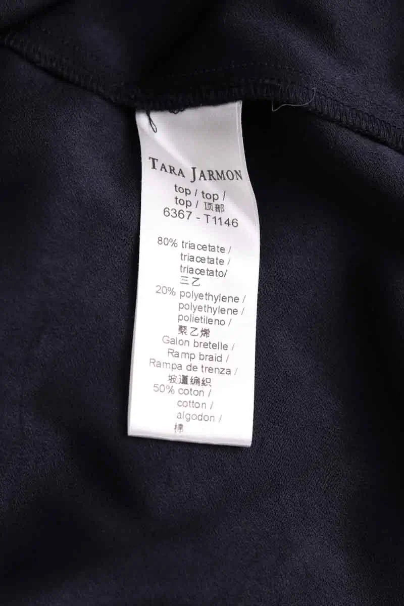 Top sans manche Tara Jarmon Noir en Coton
