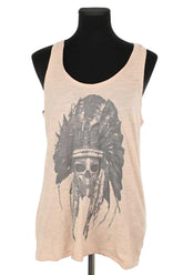 Top sans manche The Kooples Beige en Coton, taille S - Seconde Main