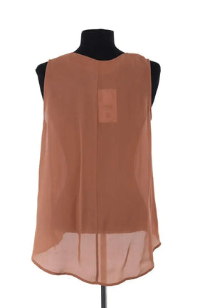 Top sans manche The Kooples Beige en Soie