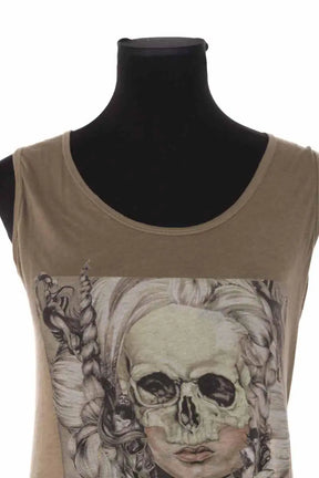 Top sans manche The Kooples Kaki en Coton