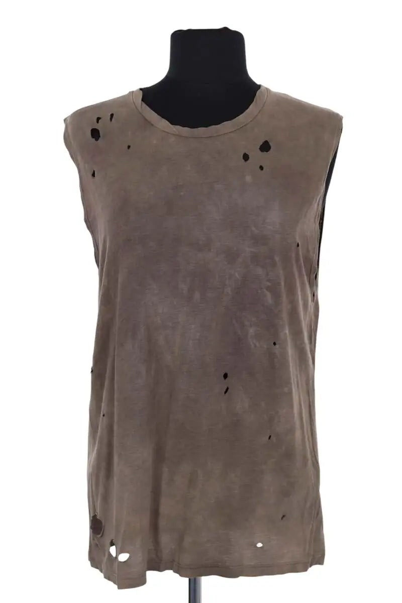 Top sans manche The Kooples Marron en Coton, taille S - Seconde Main