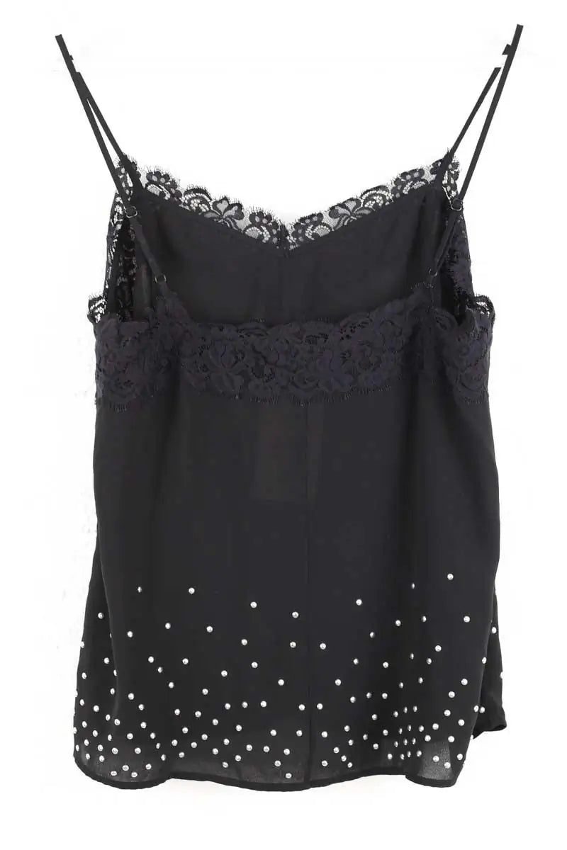 Top sans manche The Kooples Noir en Synthétique