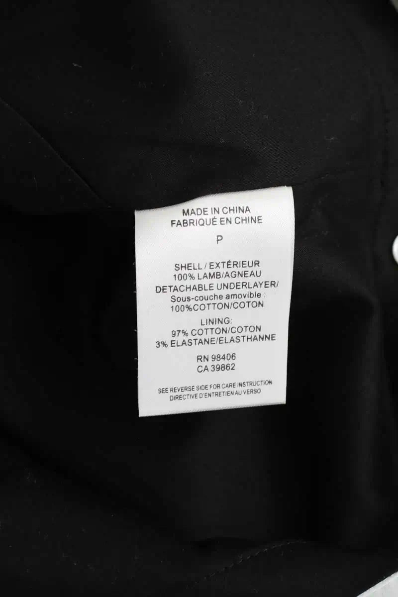Top sans manche Theory Noir en Cuir