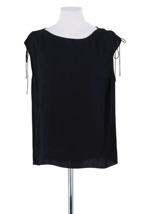 Top sans manche Theory Noir en Soie, taille S - Seconde Main