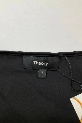 Top sans manche Theory Noir en Soie