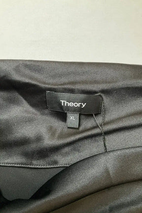 Top sans manche Theory Noir en Soie