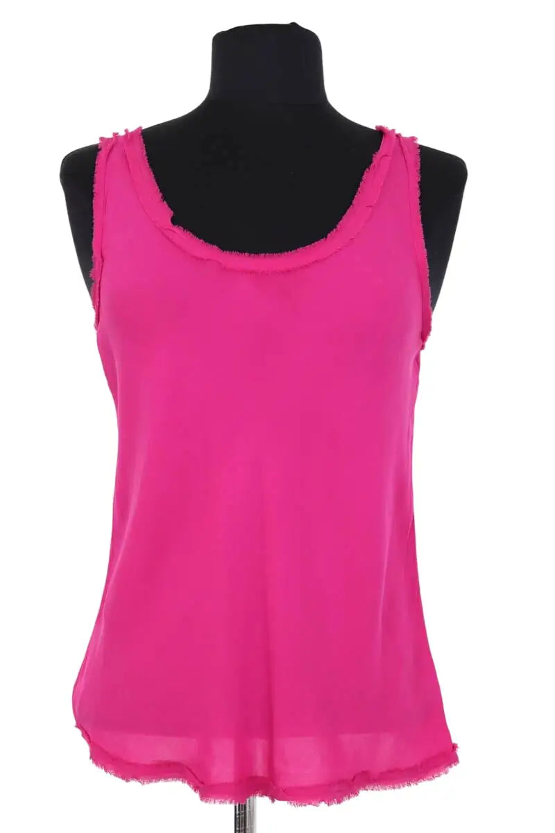 Top sans manche Theory Rose en Soie, taille XS - Seconde Main