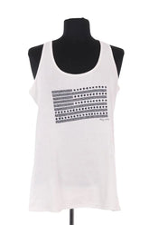 Top sans manche Tommy Hilfiger Blanc en Coton, taille XS - Seconde Main