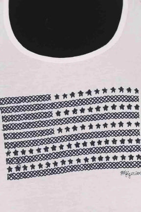 Top sans manche Tommy Hilfiger Blanc en Coton