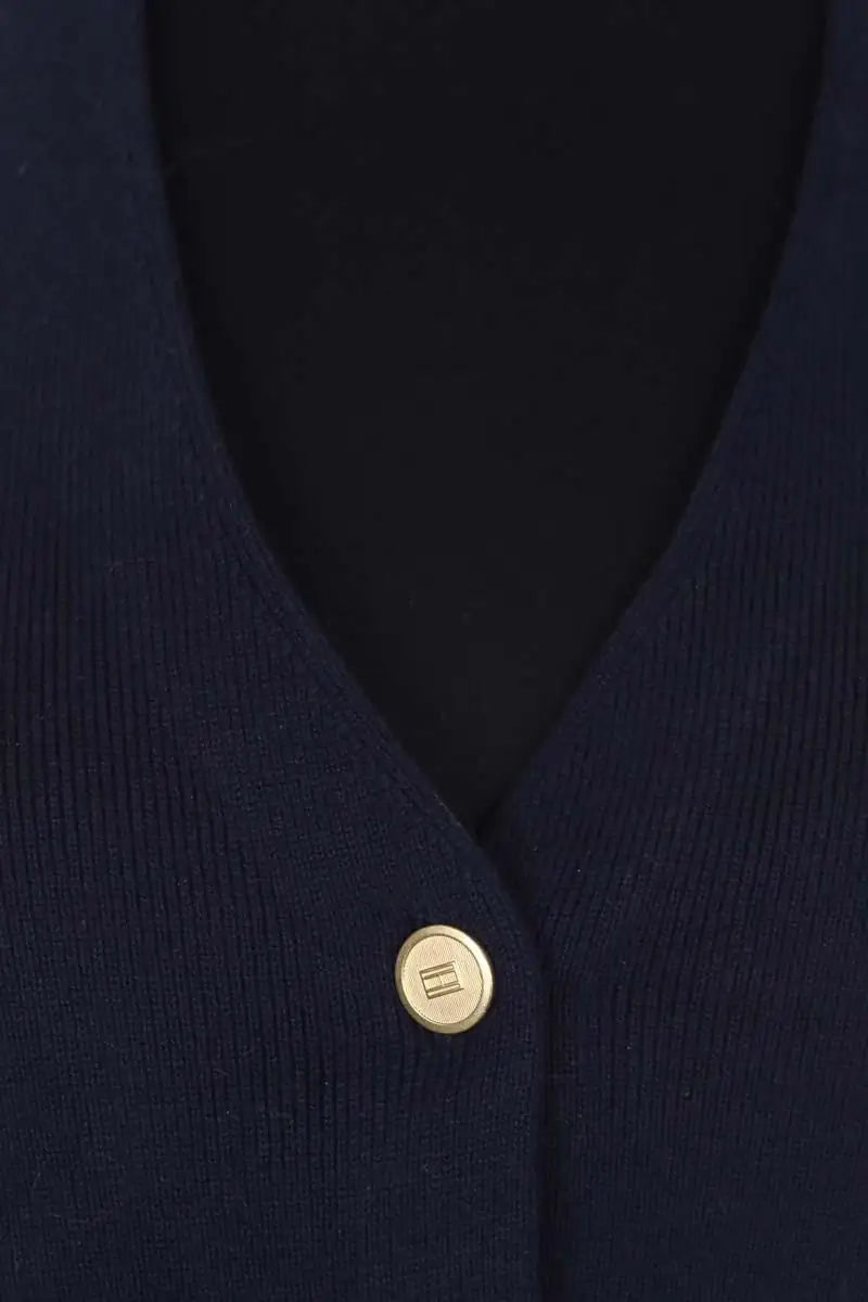 Top sans manche Tommy Hilfiger Bleu en Coton