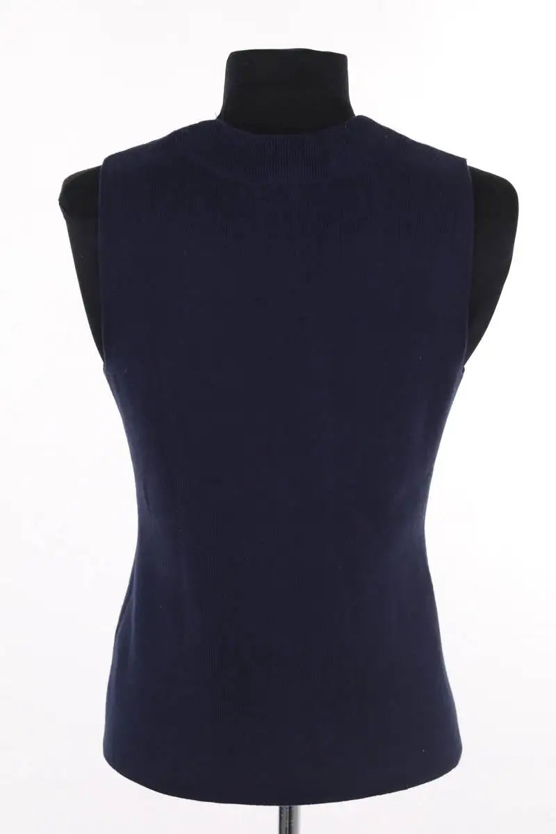 Top sans manche Tommy Hilfiger Bleu en Coton