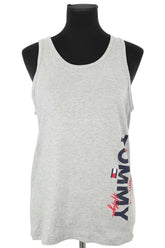 Top sans manche Tommy Hilfiger Gris en Coton, taille M - Seconde Main