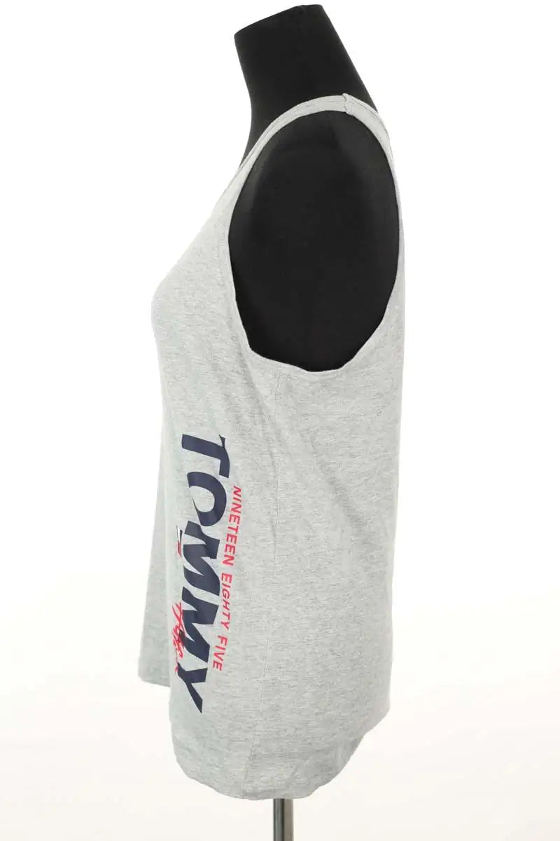 Top sans manche Tommy Hilfiger Gris en Coton