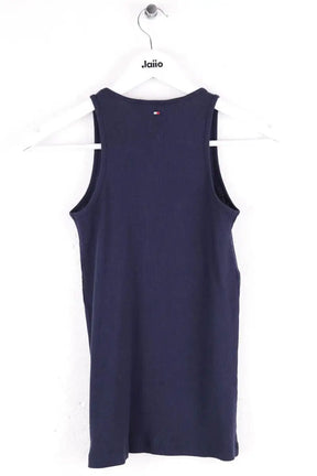 Top sans manche Tommy Hilfiger Marine en Coton