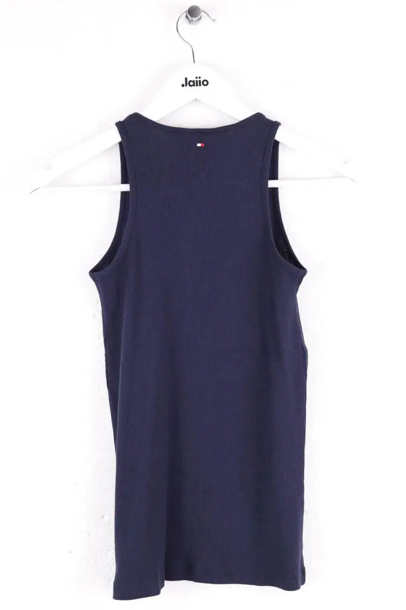 Top sans manche Tommy Hilfiger Marine en Coton