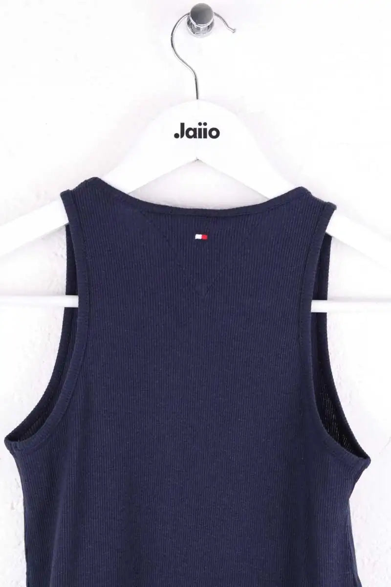 Top sans manche Tommy Hilfiger Marine en Coton