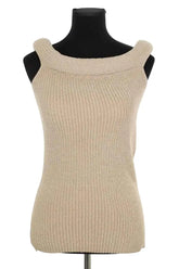 Top sans manche Toteme Beige en Viscose, taille M - Seconde Main