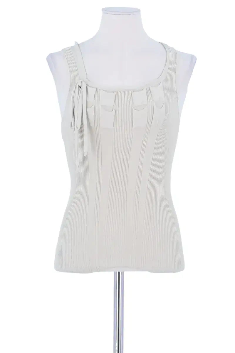 Top sans manche Valentino Beige en Viscose, taille S - Seconde Main