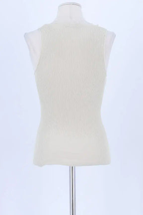 Top sans manche Valentino Beige en Viscose