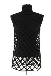 Top sans manche Valentino Noir en Synthétique, taille M - Seconde Main