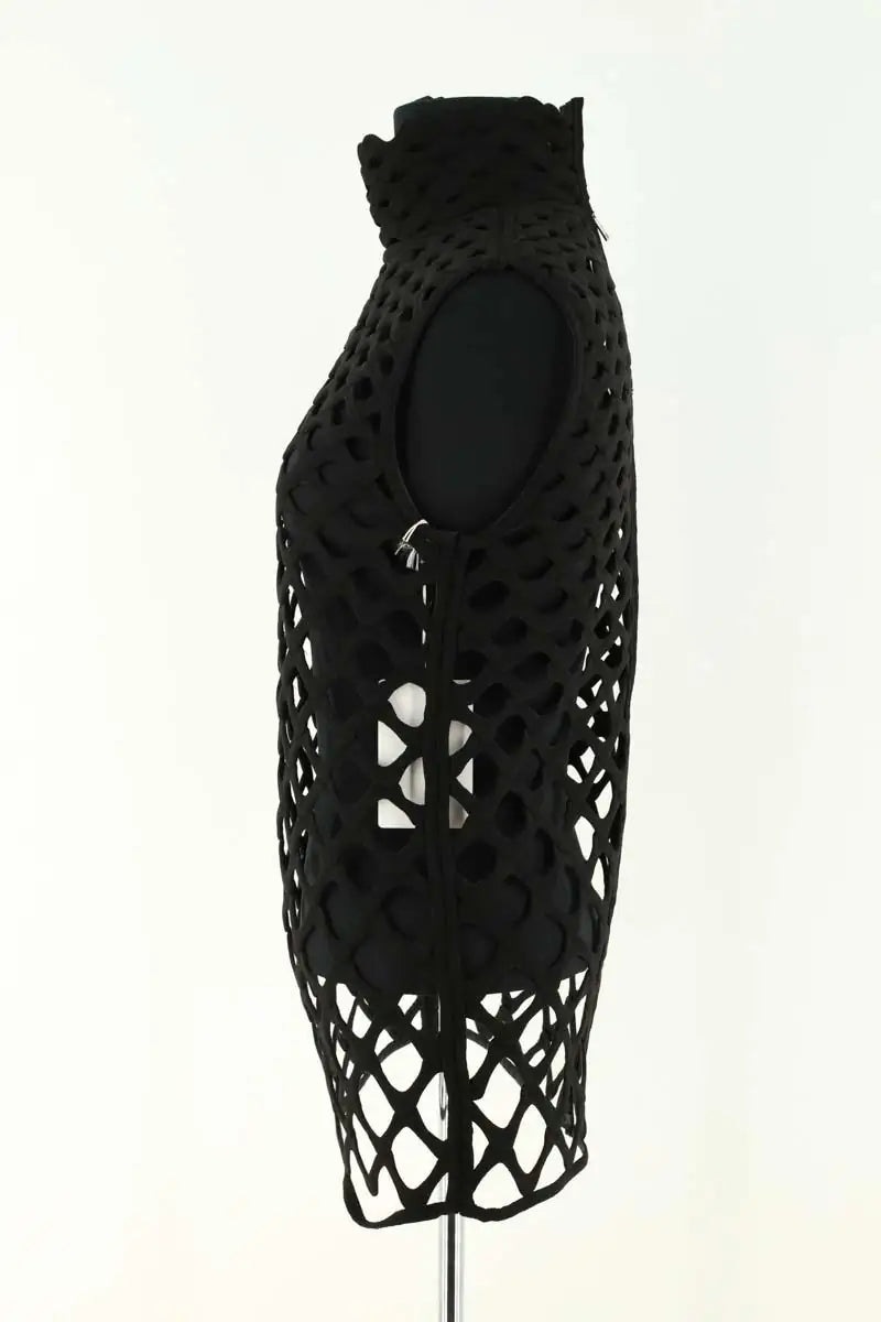Top sans manche Valentino Noir en Synthétique