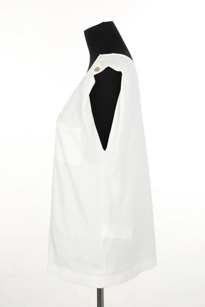 Top sans manche Vanessa Bruno Blanc en Coton