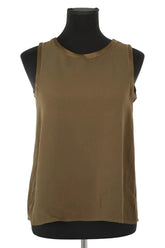 Top sans manche Vanessa Bruno Kaki en Synthétique, taille S - Seconde Main