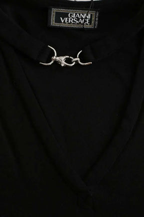Top sans manche Versace Noir en Synthétique
