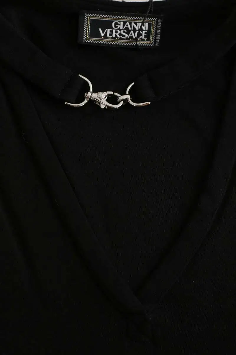 Top sans manche Versace Noir en Synthétique