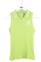 Top sans manche Versace Vert en Coton, taille M - Seconde Main