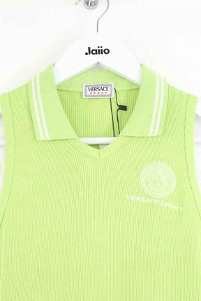 Top sans manche Versace Vert en Coton