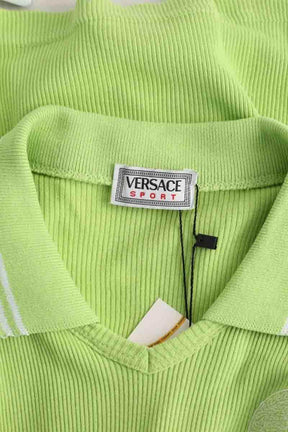 Top sans manche Versace Vert en Coton
