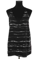 Top sans manche Vince Noir en Soie, taille L - Seconde Main