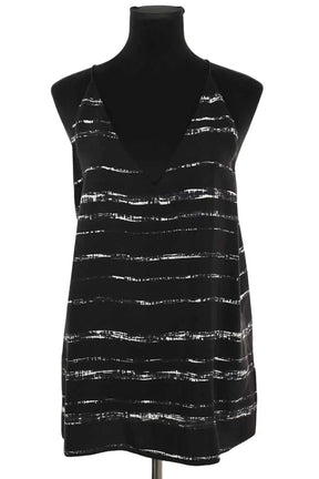Top sans manche Vince Noir en Soie, taille L - Seconde Main
