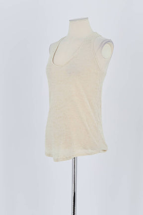 Top sans manche Zadig & Voltaire Beige en Lin