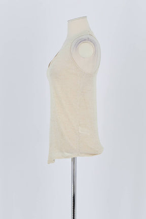 Top sans manche Zadig & Voltaire Beige en Lin