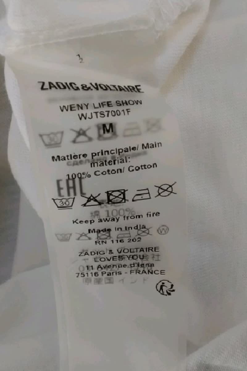Top sans manche Zadig & Voltaire Blanc en Coton