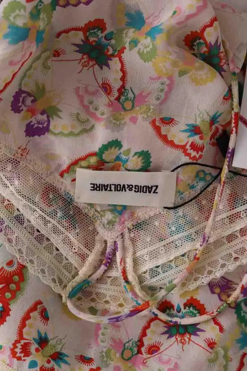 Top sans manche Zadig & Voltaire Christy Multicolore en Soie