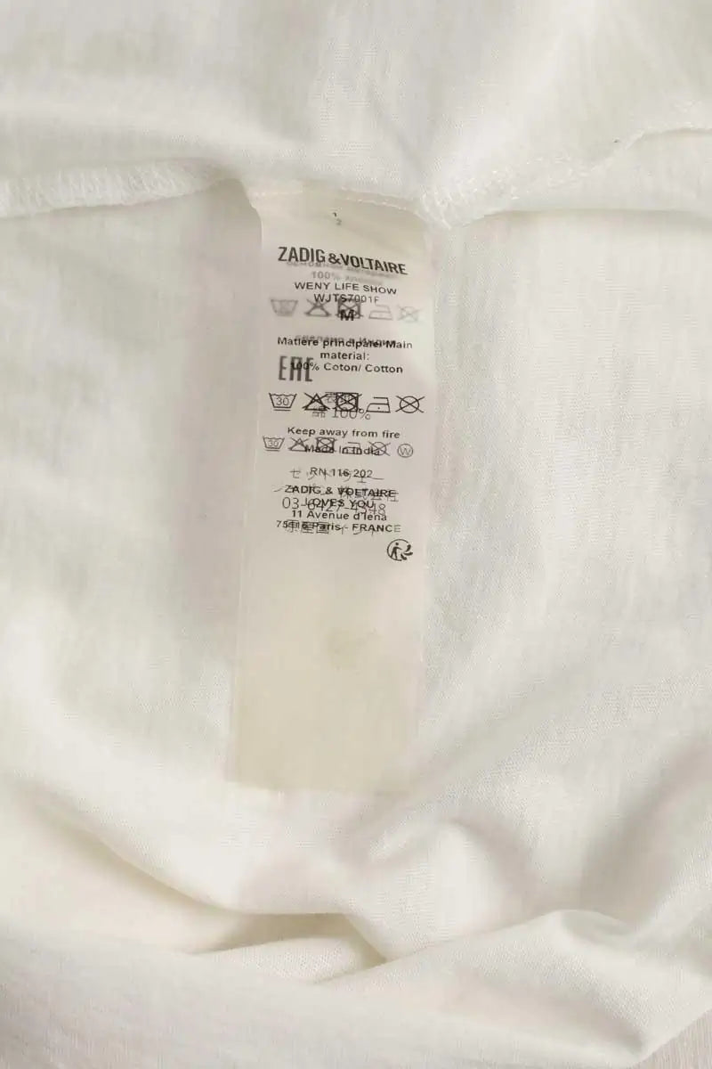 Top sans manche Zadig & Voltaire Ecru en Coton