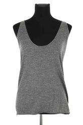 Top sans manche Zadig & Voltaire Gris en Laine, taille S - Seconde Main