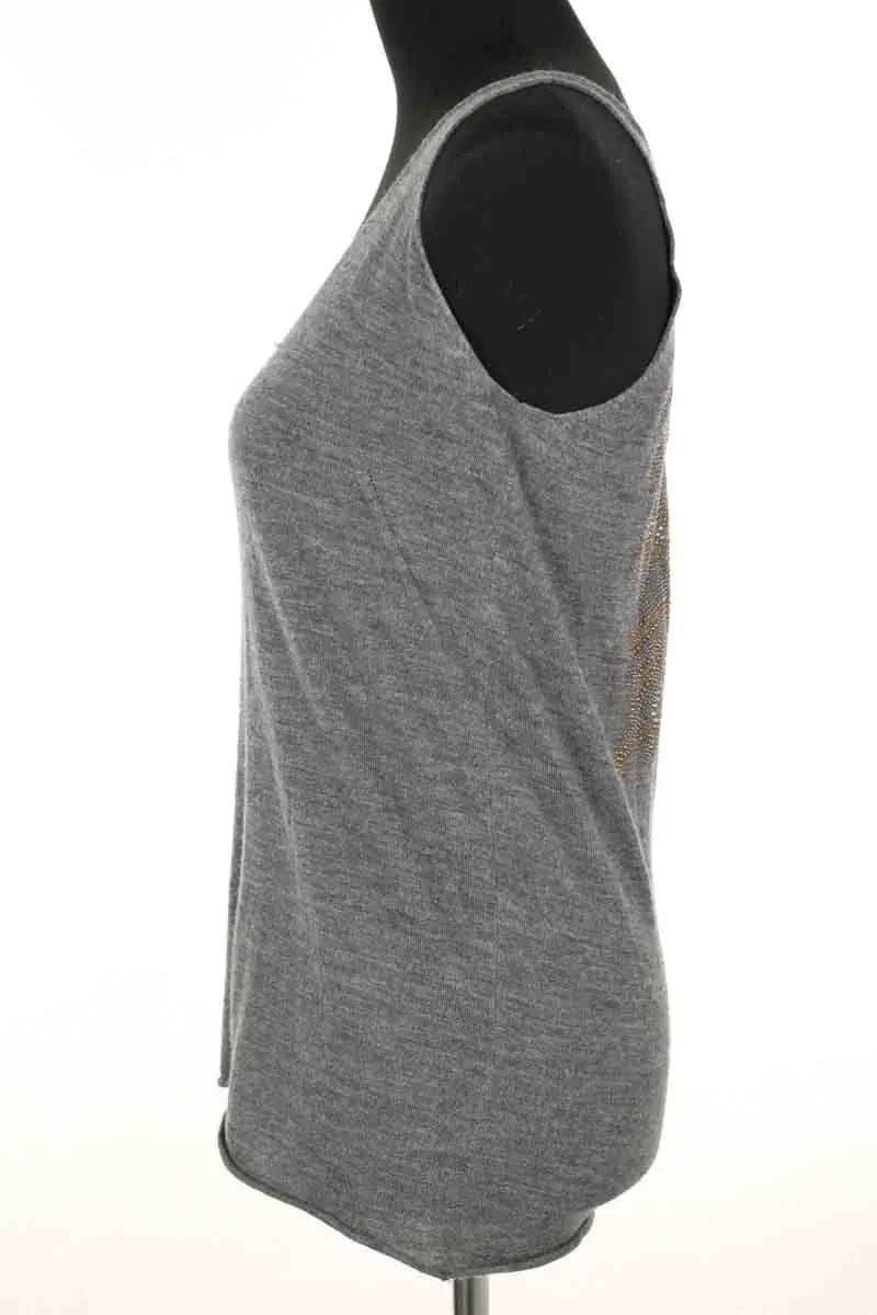 Top sans manche Zadig & Voltaire Gris en Laine