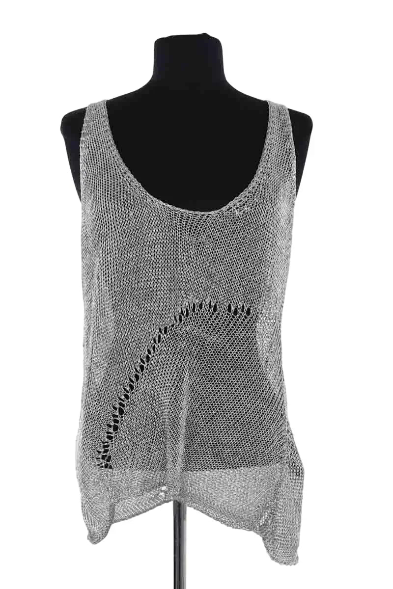 Top sans manche Zadig & Voltaire Gris en Viscose, taille M - Seconde Main