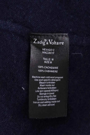 Top sans manche Zadig & Voltaire Marine en Cachemire