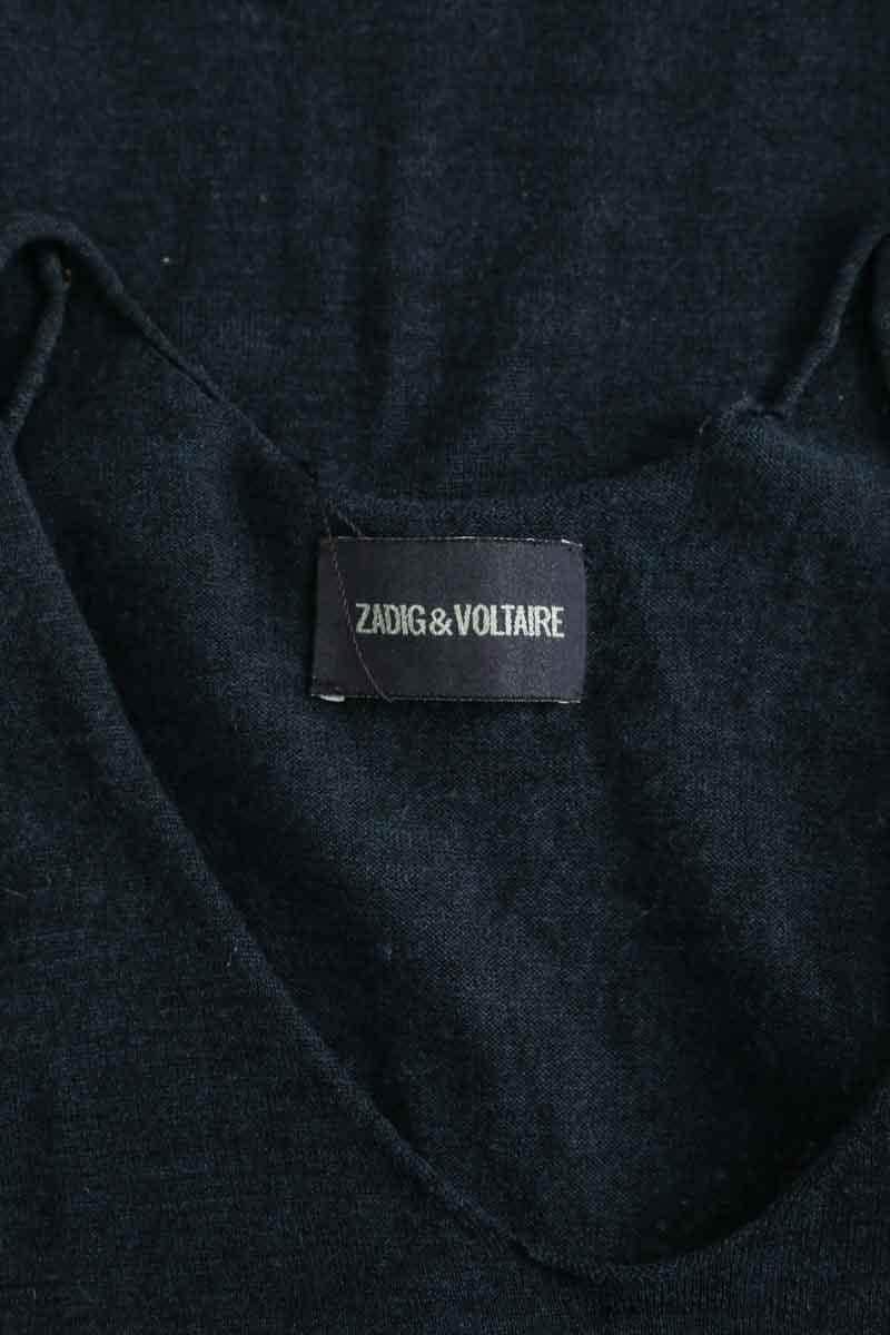 Top sans manche Zadig & Voltaire Marine en Laine