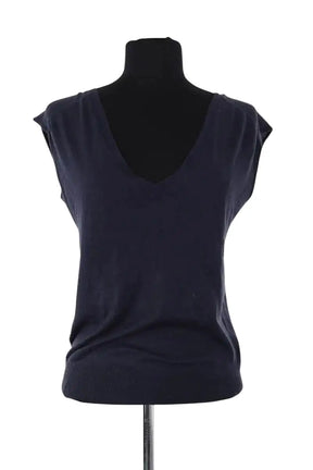 Top sans manche Zadig & Voltaire Marine en Soie, taille S - Seconde Main