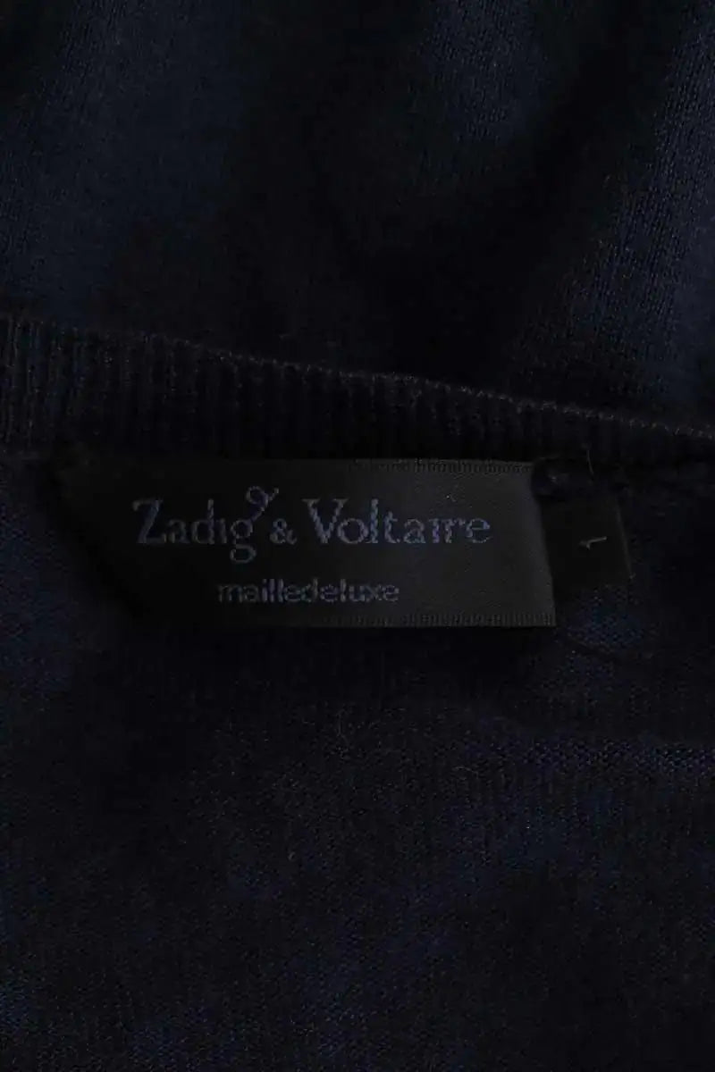 Top sans manche Zadig & Voltaire Marine en Soie